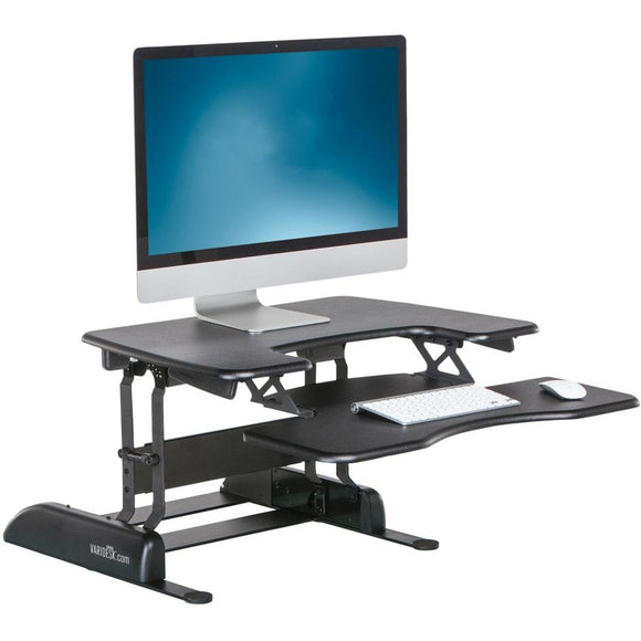 VARIDESK ProPlus Manual Standing Desk Converter, 30”W, Black