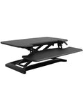 FlexiSpot Outlet AlcoveRiser Sit-To-Stand Desk Converter, 35"W, Black