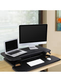 (Scratch and Dent) FlexiSpot Outlet AlcoveRiser Sit-To-Stand Desk Converter, 35"W, Black