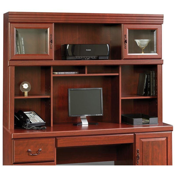 Sauder Outlet Heritage Hill Credenza Hutch, Classic Cherry