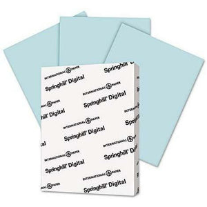 (Open Ream) Springhill Digital Index Color Card Stock, 90 lb, 8.5" x 11", Blue (Case or Ream)