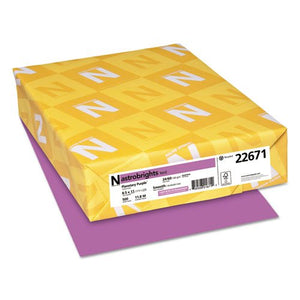 Astrobrights Multipurpose Paper, 24 lbs, 8.5" x 11", Planetary Purple (Case or Ream)