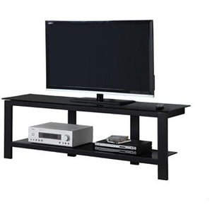 Monarch Outlet TV Stand, Glass With Metal Frame, For Flat-Screen TVs Up To 60", Black
