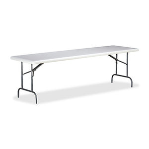 SKILCRAFT Outlet Lightweight Folding Table, 29"H x 30"W x 96"D, Platinum