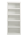 Realspace Outlet 72"H 5-Shelf Bookcase, Arctic White