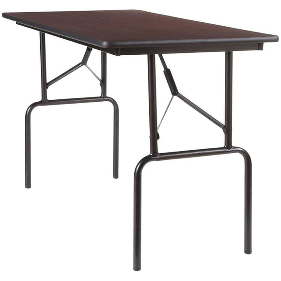 Realspace Folding Tables, 29''H x 48''W x 24''D, Walnut