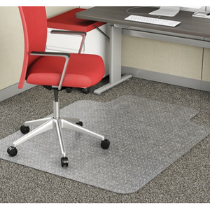 Realspace Advantage Chair Mat, Standard Lip, For Thin Commercial-Grade Carpets, 36"W x 48"D, Clear