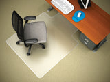 Realspace Outlet Advantage Chair Mat For Thin Commercial-Grade Carpets, Wide Lip, 45"W x 53"D, Clear
