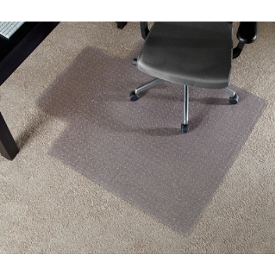 Realspace Outlet Economy Chair Mat For Thin Commercial-Grade Carpets, Wide Lip, 45