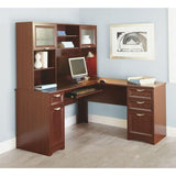 Realspace Outlet Magellan 59"W L-Shaped Desk, Classic Cherry