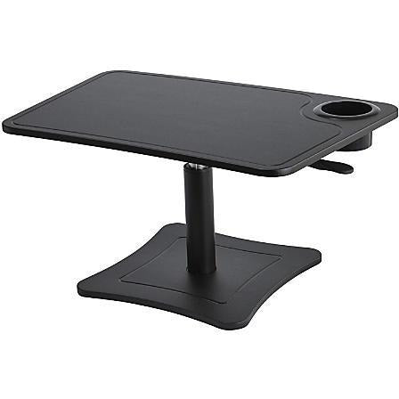 Victor Outlet High Rise Collection Height-Adjustable Wood Laptop Stand With Storage Cup, Black