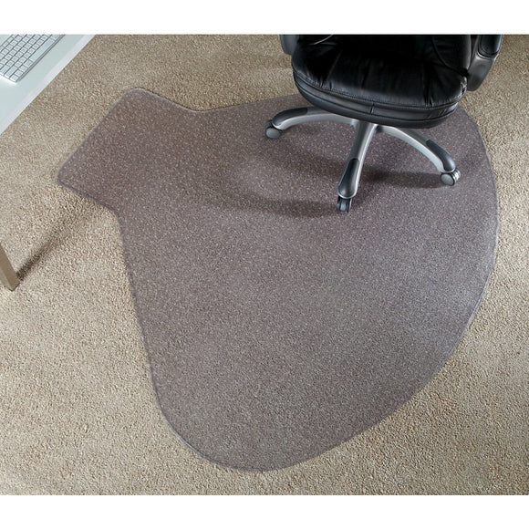 Realspace Outlet Chair Mat For L-Shaped Workstations, 66