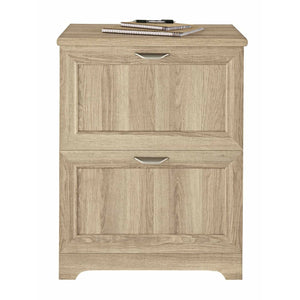Realspace Outlet Magellan 24"W 2-Drawer Lateral File Cabinet, Blonde Ash