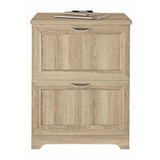 Realspace Outlet Magellan 24"W 2-Drawer Lateral File Cabinet, Blonde Ash