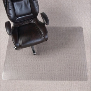 Realspace Chair Mat For Thin Commercial-Grade Berber Carpets, Rectangular, 46"W x 60"D, Clear