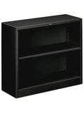 (Scratch and Dent)HON Outlet Brigade Steel Bookcase, 2 Shelves, Black
