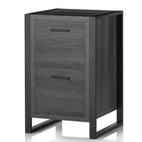 Realspace Outlet DeJori 20"D Vertical 2-Drawer File Cabinet, Charcoal