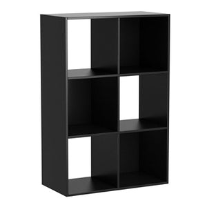 Homestar North America 6-Cube Bookcase, Black