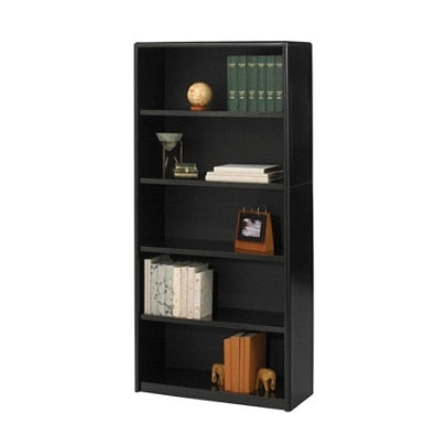 Safco Outlet Value Mate Steel Bookcase, 5 Shelves, Black