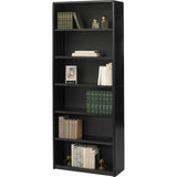 (Scratch & Dent) Safco Outlet Value Mate 80" 6 Shelf Transitional Bookcase, Black/Dark Finish
