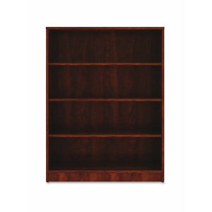 (Scratch and Dent) Lorell Outlet Essentials Series 48"H 4-Shelf Bookcase, Cherry
