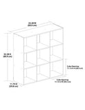 (Scratch & Dent) Homestar North America 9-Cube Bookcase, Black