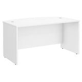 (Scrtach & Dent) Bush Business Furniture Studio C Bow Front Desk, 60"W x 36"D , White