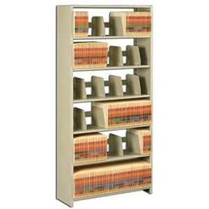 Tennsco 76"H Add-On Unit For Snap-Together Open Shelving, Sand