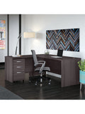 Bush Business Furniture Studio C 72"W x 30"D L Shaped Desk with Mobile File Cabinet and 42"W Return, Storm Gray