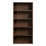 Sauder Outlet Optimum Bookcase, 73-1/2", 5 Shelves, Spiced Mahogany