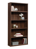 (Scratch and Dent)  Sauder Outlet Optimum Bookcase, 73-1/2", 5 Shelves, Spiced Mahogany