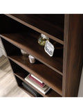 (Scratch and Dent)  Sauder Outlet Optimum Bookcase, 73-1/2", 5 Shelves, Spiced Mahogany
