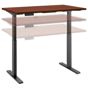 (Scratch & Dent) Bush Business Furniture Move 60 Series 48"W x 30"D Height Adjustable Standing Desk, Hansen Cherry/Black Base