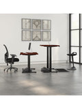 Bush Business Furniture Move 60 Series 48"W x 30"D Height Adjustable Standing Desk, Hansen Cherry/Black Base