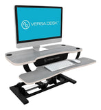 VersaDesk Power Pro Sit-To-Stand Height-Adjustable Electric Desk Riser, Gray