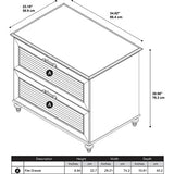 (Scratch & Dent) Bush Furniture Outlet Volcano Dusk Lateral File Cabinet, Coastal Cherry
