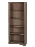 Realspace Pelingo 72"H 5-Shelf Bookcase, Gray
