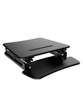 (Scratch and Dent) FlexiSpot Height-Adjustable Standing Desk Riser With Removable Keyboard Tray, 27" W, Black