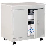 (Scratch & Dent) Sandusky Steel Mobile Utility Cabinet, Dove Gray