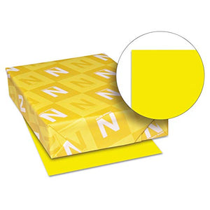 (Open Ream) Astrobrights Multipurpose Paper, 24 lbs, 8.5" x 11", Solar Yellow (Case or Ream)