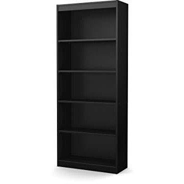 (Scratch & Dent) South Shore Axess 5-Shelf Bookcase, Pure Black