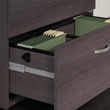 (Scratch & Dent) Bush Business Furniture Studio C Lateral File Cabinet, Storm Gray