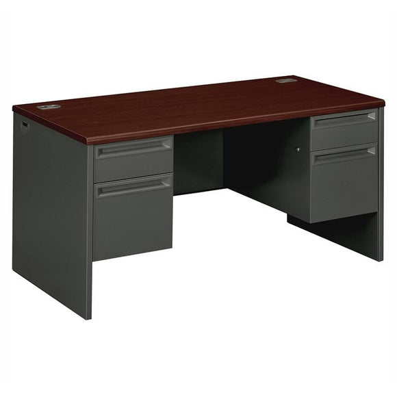 (Scratch & Dent) HON Outlet 38000 Series Double-Pedestal Desk, 60