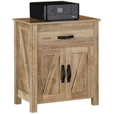 Realspace Outlet Plank 27"W Storage Cabinet/Printer Stand, Coastal Oak