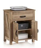 (Scratch & Dent) Realspace Outlet Plank 27"W Storage Cabinet/Printer Stand, Coastal Oak