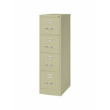 (Scratch and Dent) Lorell Fortress 25"D Vertical 4-Drawer Letter-Size File Cabinet, Metal, Putty