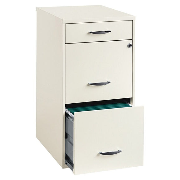(Scratch & Dent) Lorell Outlet Steel Letter-Size Vertical File Cabinet, 3 Drawers, 18