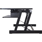 Lorell Deluxe Sit-To-Stand Desk Riser, Black