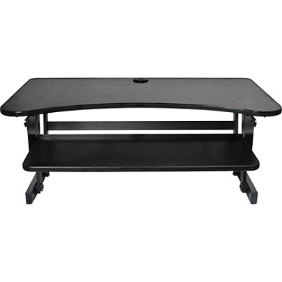 (Scratch & Dent) Lorell Deluxe Sit-To-Stand Desk Riser, Black