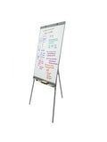 Mind Reader Dry-Erase Whiteboard Flip Chart, 76 1/2”H x 25 1/2”W x 8 1/2”D, Aluminum Frame With Silver Finish